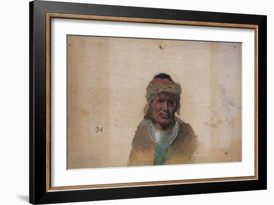 Unidentified Indian Man-John Mix Stanley-Framed Giclee Print