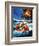 Unidentified Liferaft Escaping Explosion on Oil Rig-Wilf Hardy-Framed Giclee Print