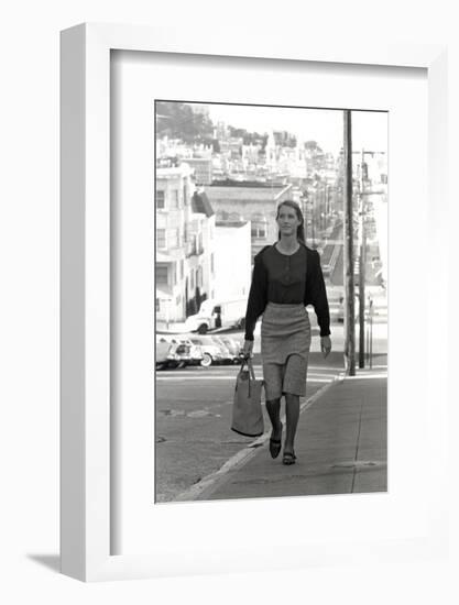 Unidentified Model in San Francisco, California, 1960-Allan Grant-Framed Photographic Print