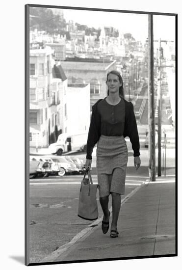 Unidentified Model in San Francisco, California, 1960-Allan Grant-Mounted Photographic Print
