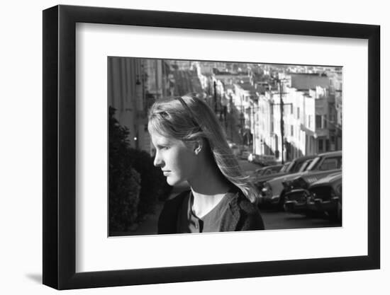 Unidentified Model in San Francisco, California, 1960-Allan Grant-Framed Photographic Print