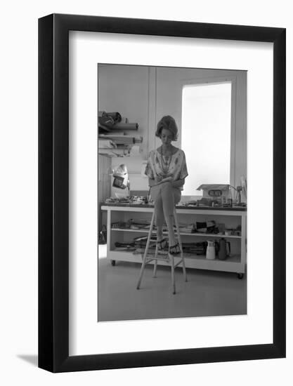 Unidentified Model Shoot. Part of Allan Grant's Series "The Golden Girls of the West", 1960-Allan Grant-Framed Photographic Print