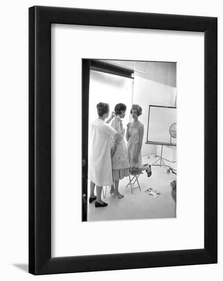 Unidentified Model Shoot. Part of Allan Grant's Series "The Golden Girls of the West", 1960-Allan Grant-Framed Photographic Print