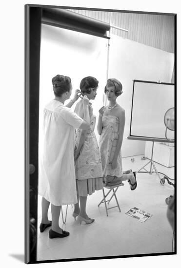 Unidentified Model Shoot. Part of Allan Grant's Series "The Golden Girls of the West", 1960-Allan Grant-Mounted Photographic Print