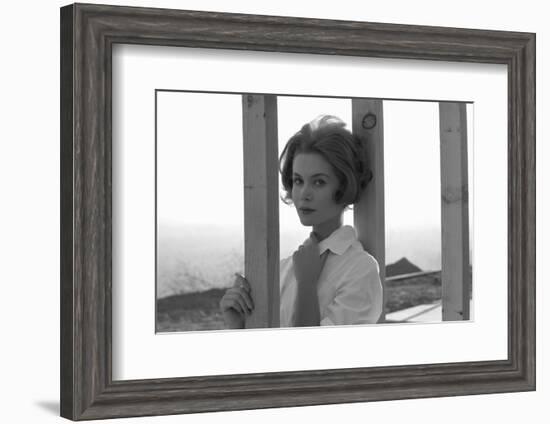 Unidentified Model Shoot. Part of Allan Grant's Series "The Golden Girls of the West", 1960-Allan Grant-Framed Photographic Print