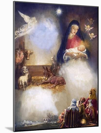 Unidentified Montage Based on the Birth of Jesus-John Millar Watt-Mounted Giclee Print