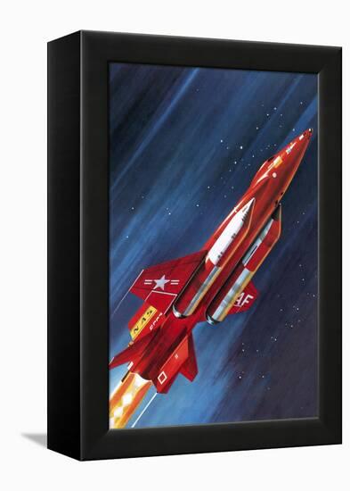 Unidentified NASA Rocket Plane-Wilf Hardy-Framed Premier Image Canvas