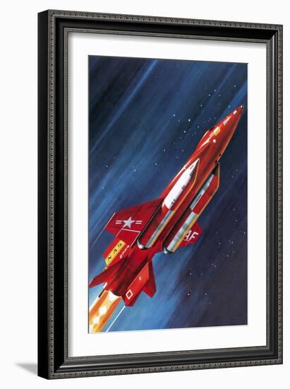 Unidentified NASA Rocket Plane-Wilf Hardy-Framed Giclee Print