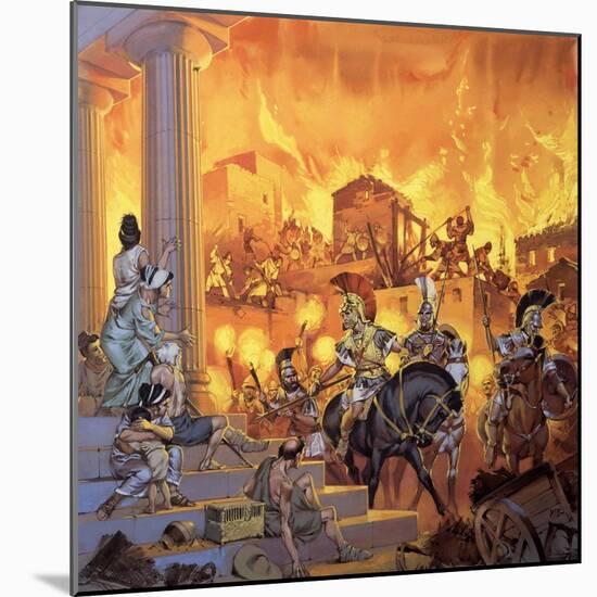 Unidentified Roman Attack-Angus Mcbride-Mounted Giclee Print