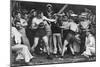 Unidentified Sailors Watch a Boxing Match in their Midst Aboard Hmas Melbourne, 1915-null-Mounted Photographic Print