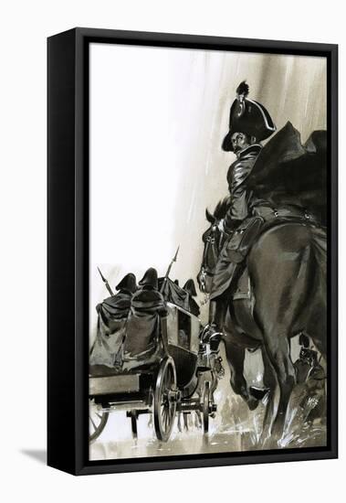 Unidentified Soldiers on Horse and in Cart-Angus Mcbride-Framed Premier Image Canvas