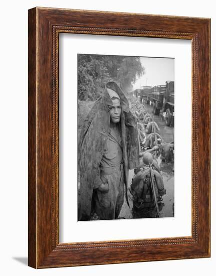 Unidentified Troops Leaving Hanoi, Vietnam, 1954-Howard Sochurek-Framed Photographic Print