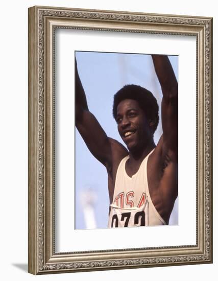 Unidentified Us Athlete at the 1972 Summer Olympic Games in Munich, Germany-John Dominis-Framed Photographic Print