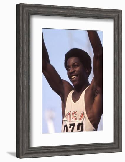 Unidentified Us Athlete at the 1972 Summer Olympic Games in Munich, Germany-John Dominis-Framed Photographic Print