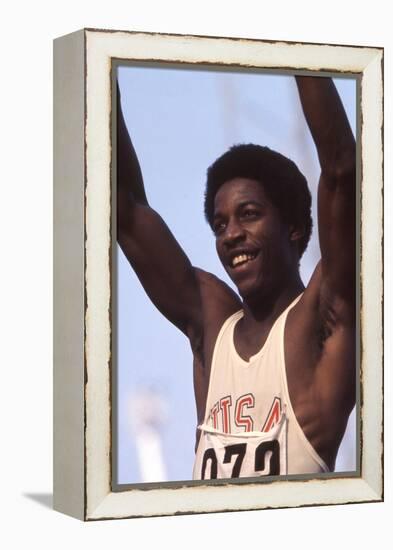 Unidentified Us Athlete at the 1972 Summer Olympic Games in Munich, Germany-John Dominis-Framed Premier Image Canvas