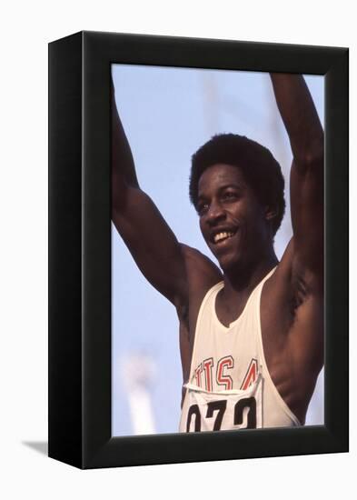 Unidentified Us Athlete at the 1972 Summer Olympic Games in Munich, Germany-John Dominis-Framed Premier Image Canvas