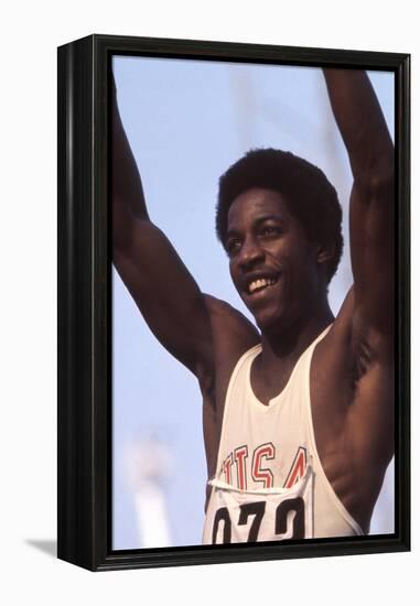 Unidentified Us Athlete at the 1972 Summer Olympic Games in Munich, Germany-John Dominis-Framed Premier Image Canvas