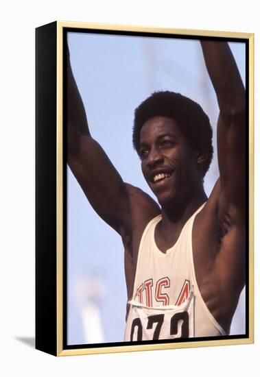 Unidentified Us Athlete at the 1972 Summer Olympic Games in Munich, Germany-John Dominis-Framed Premier Image Canvas