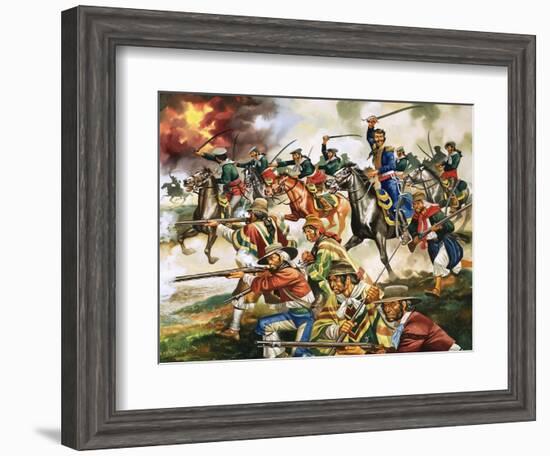 Unidentified War, Possibly Part of Mexican Revolution-Ron Embleton-Framed Giclee Print