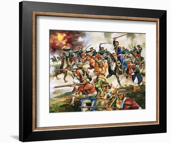 Unidentified War, Possibly Part of Mexican Revolution-Ron Embleton-Framed Giclee Print