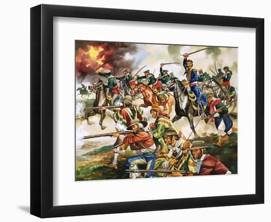 Unidentified War, Possibly Part of Mexican Revolution-Ron Embleton-Framed Giclee Print