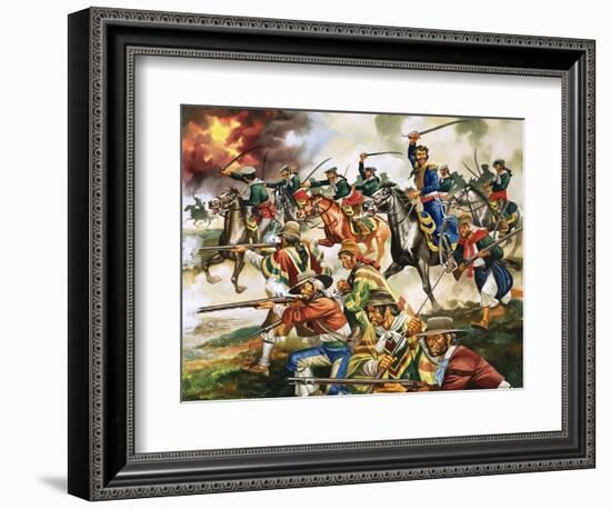 Unidentified War, Possibly Part of Mexican Revolution-Ron Embleton-Framed Giclee Print