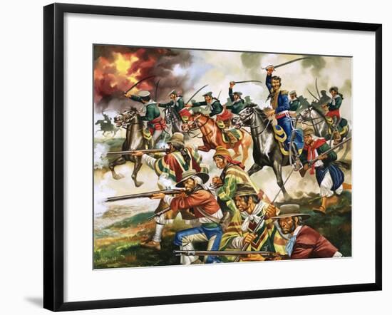 Unidentified War, Possibly Part of Mexican Revolution-Ron Embleton-Framed Premium Giclee Print