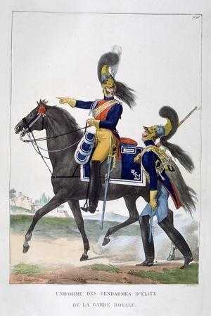 Uniform of the Elite Gendarmes of the Royal Guard, France, 1823' Giclee  Print - Charles Etienne Pierre Motte | Art.com