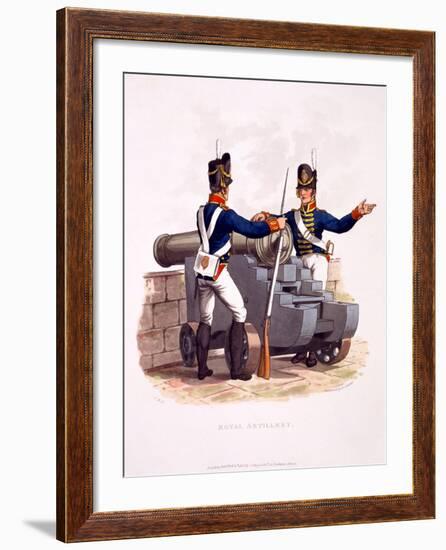 Uniform of the Royal Artillery, from 'Costume of the British Empire, According to the Last…-Charles Hamilton Smith-Framed Giclee Print