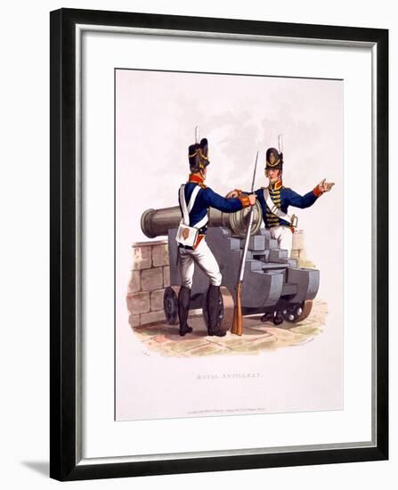 Uniform of the Royal Artillery, from 'Costume of the British Empire, According to the Last…-Charles Hamilton Smith-Framed Giclee Print