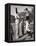 Uniformed Drum Major for the University of Michigan Marching Band on a March Across the Campus Lawn-Alfred Eisenstaedt-Framed Premier Image Canvas