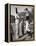 Uniformed Drum Major for the University of Michigan Marching Band on a March Across the Campus Lawn-Alfred Eisenstaedt-Framed Premier Image Canvas