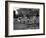 Uniformed Drum Major For University of Michigan Marching Band Practicing His High Kicking Prance-Alfred Eisenstaedt-Framed Premium Photographic Print