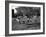 Uniformed Drum Major For University of Michigan Marching Band Practicing His High Kicking Prance-Alfred Eisenstaedt-Framed Photographic Print