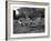 Uniformed Drum Major For University of Michigan Marching Band Practicing His High Kicking Prance-Alfred Eisenstaedt-Framed Photographic Print