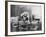 Uniformed Nurse Bathes a Baby in Hospital-null-Framed Photographic Print