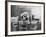 Uniformed Nurse Bathes a Baby in Hospital-null-Framed Photographic Print