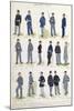 Uniforms of Municipal Financial Guards, 1860-1866-null-Mounted Giclee Print