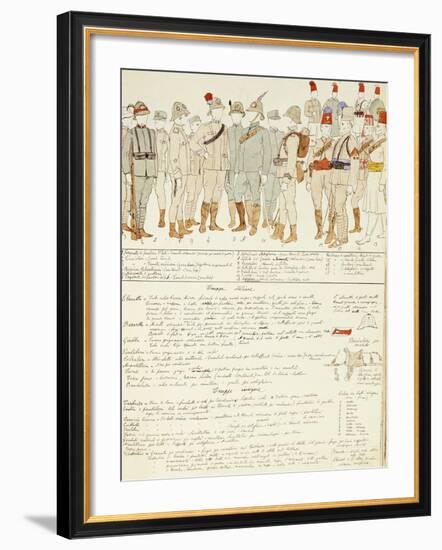 Uniforms of Royal Corp of Colonial Troops of Kingdom of Italy in Eritrea-null-Framed Giclee Print