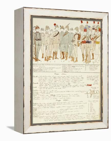 Uniforms of Royal Corp of Colonial Troops of Kingdom of Italy in Eritrea-null-Framed Premier Image Canvas