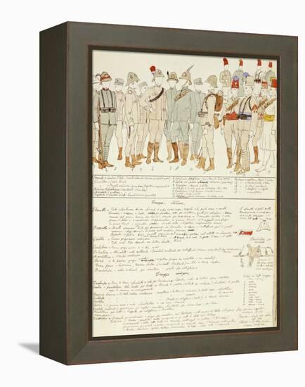 Uniforms of Royal Corp of Colonial Troops of Kingdom of Italy in Eritrea-null-Framed Premier Image Canvas