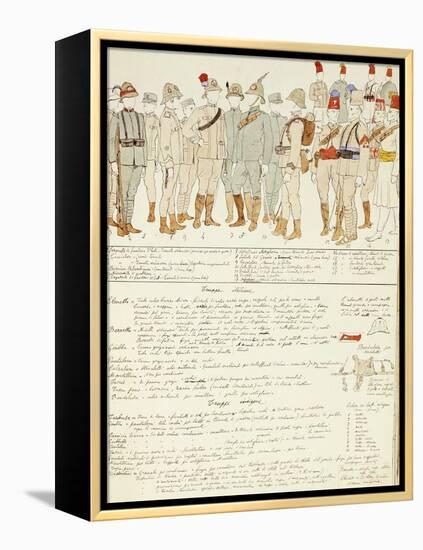 Uniforms of Royal Corp of Colonial Troops of Kingdom of Italy in Eritrea-null-Framed Premier Image Canvas