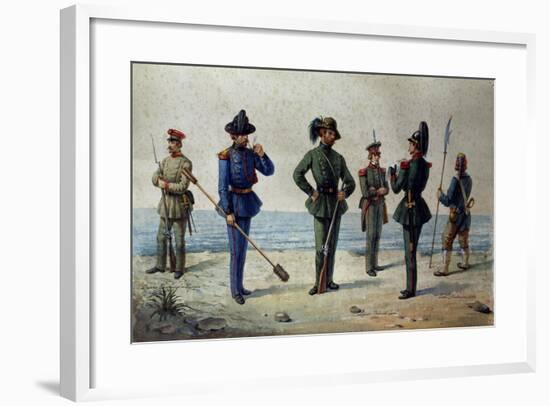 Uniforms of the 1848 Legions-null-Framed Giclee Print