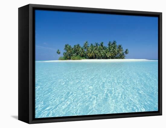 Uninhabited Tropical Island, Ari Atoll, Maldives-Stuart Westmoreland-Framed Premier Image Canvas