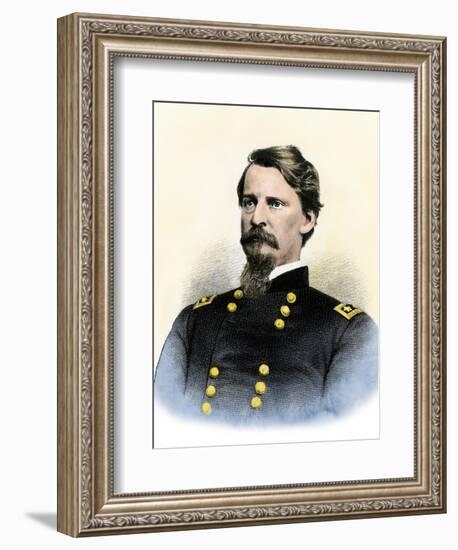 Union Army General Winfield Scott Hancock in the Civil War-null-Framed Giclee Print