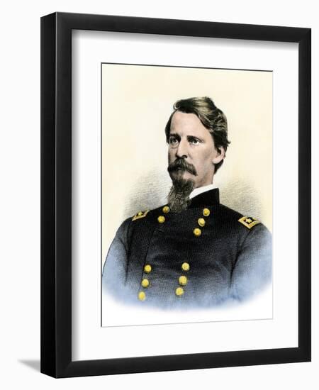 Union Army General Winfield Scott Hancock in the Civil War-null-Framed Giclee Print