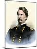 Union Army General Winfield Scott Hancock in the Civil War-null-Mounted Giclee Print