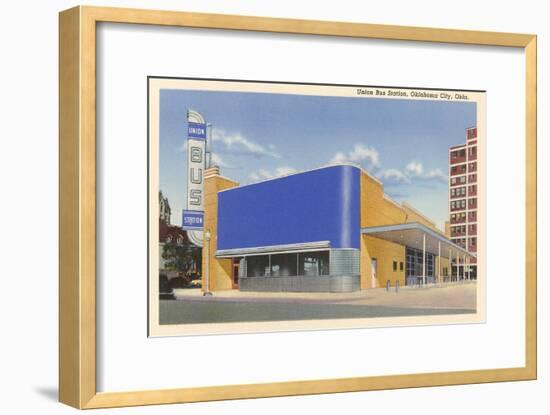 Union Bus Staion, Oklahoma City-null-Framed Premium Giclee Print