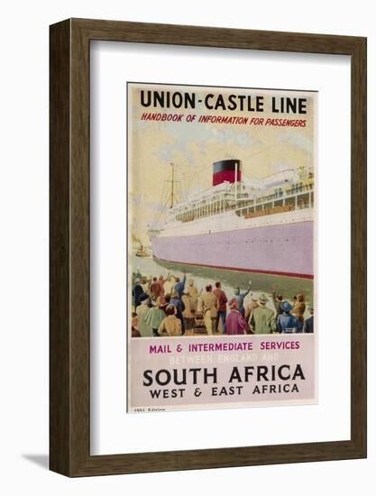 Union Castle Brochure-null-Framed Photographic Print