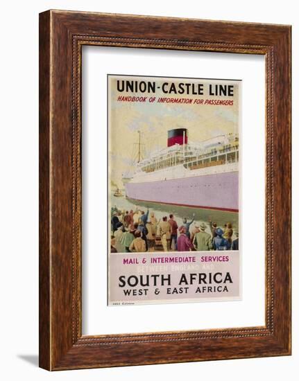 Union Castle Brochure-null-Framed Photographic Print